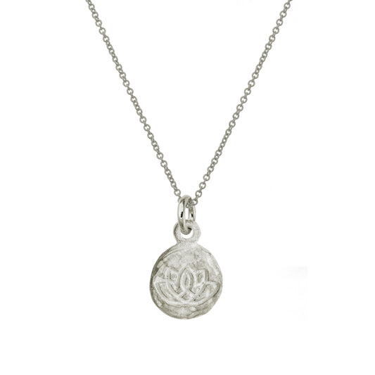 Sterling Silver Lotus Necklace